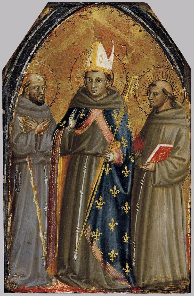 Saint Francis of Assisi, Saint Louis of Toulouse and Saint Anthony of Padua - Bicci di Lorenzo