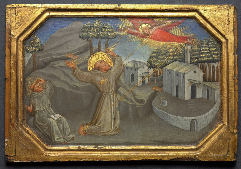 Saint Francis of Assisi Receiving the Stigmata - Bicci di Lorenzo