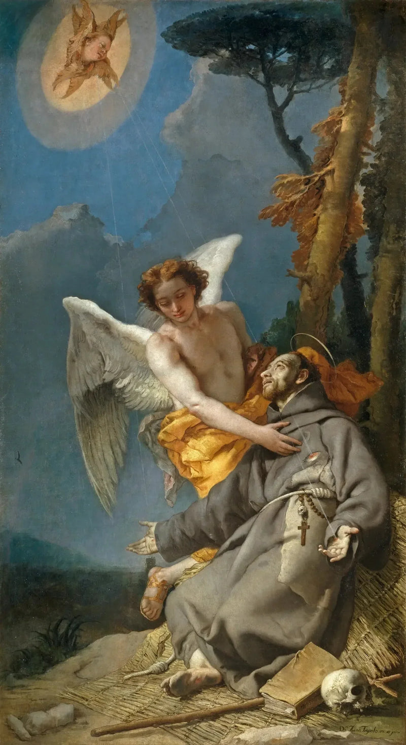 Saint Francis of Assisi receiving the stigmata - Giovanni Battista Tiepolo