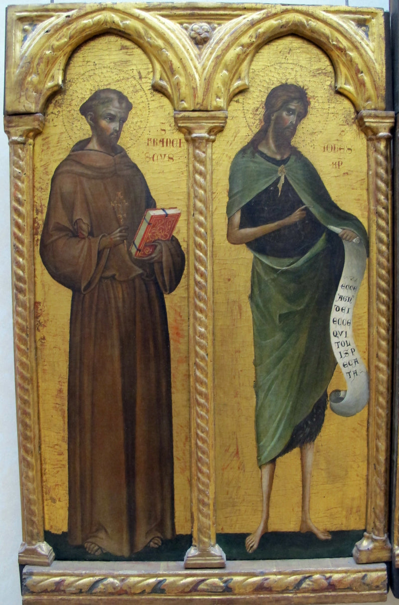 Saint Francis of Assisi and Saint John the Baptist - Paolo Veneziano