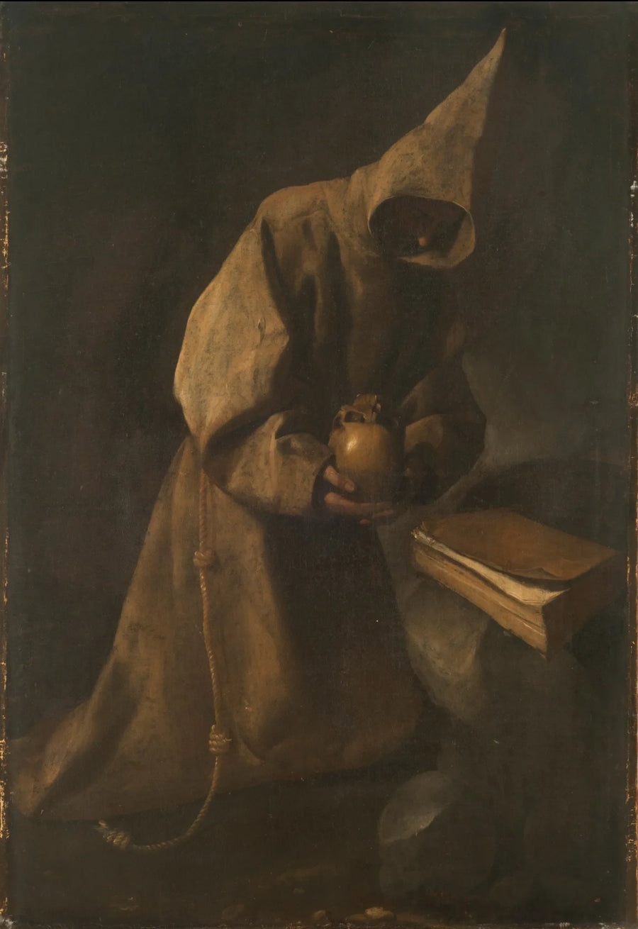 Saint François en méditation - Francisco de Zurbarán