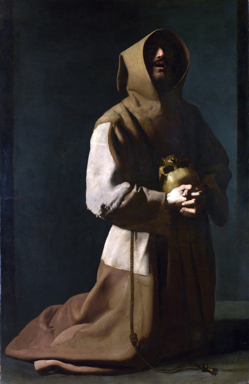 Saint François en méditation - Francisco de Zurbarán