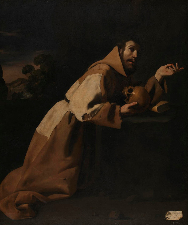 Saint François en méditation - Francisco de Zurbarán