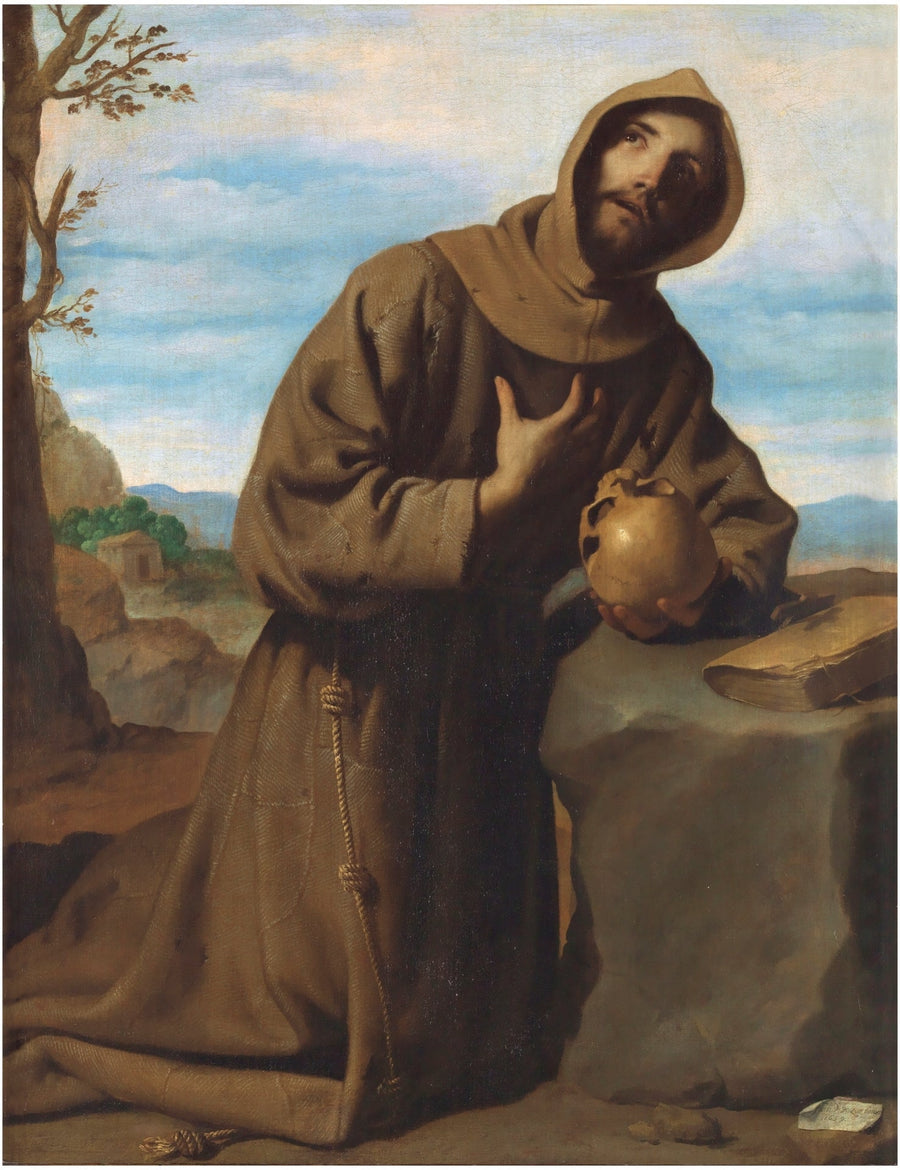 Saint François en prière - Francisco de Zurbarán