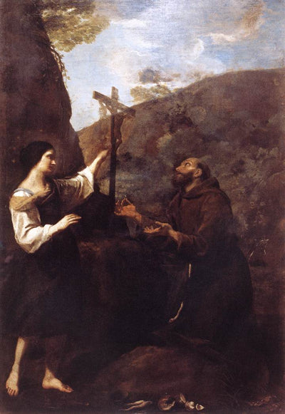 Saint François épouse la pauvreté - Andrea Sacchi - Alpha Reproduction