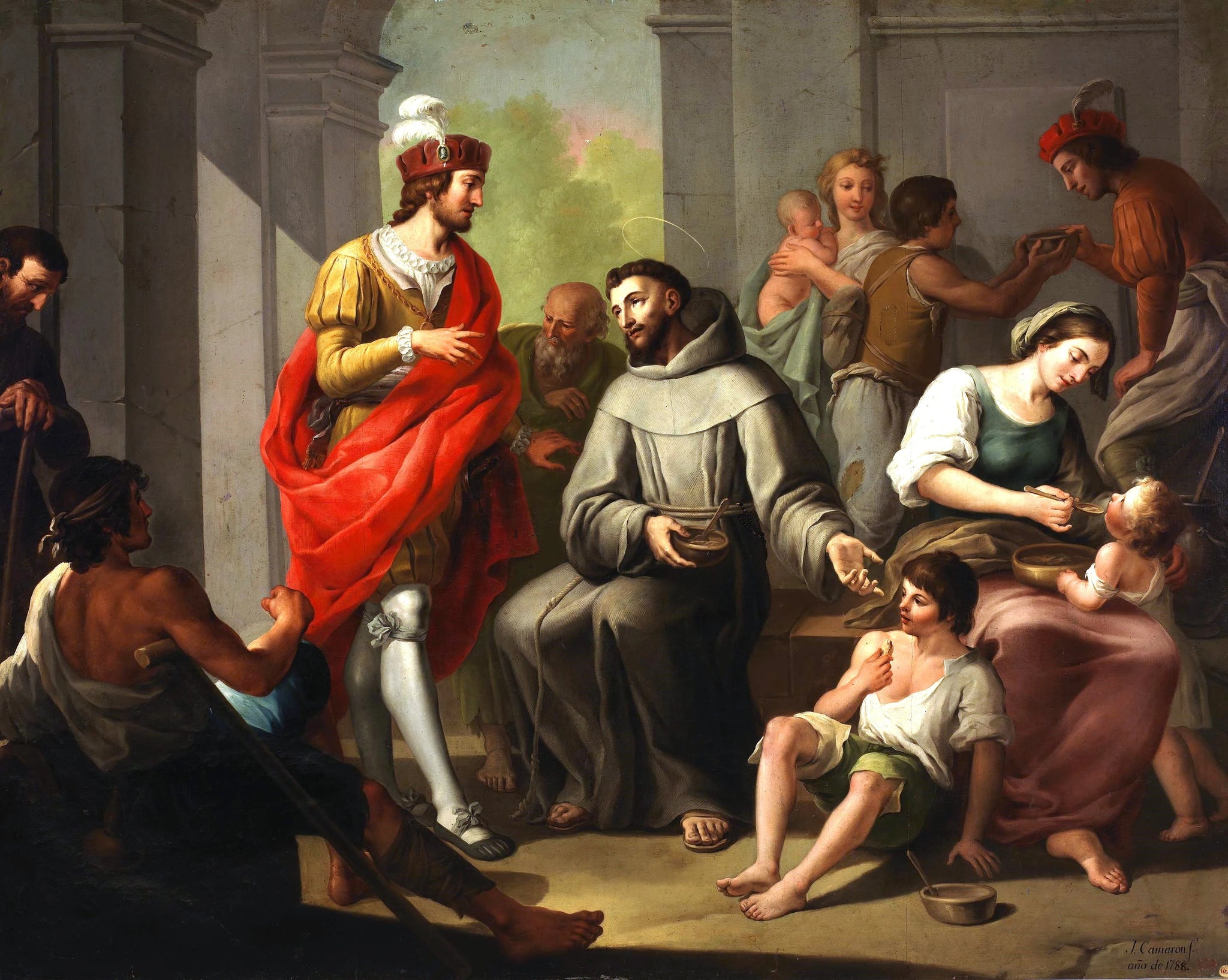Saint François et les pauvres - José Camarón Boronat