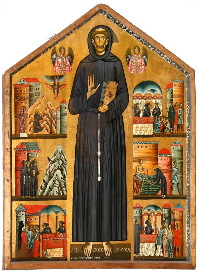 Saint François and Six Scenes from His Life - Bonaventura Berlinghieri