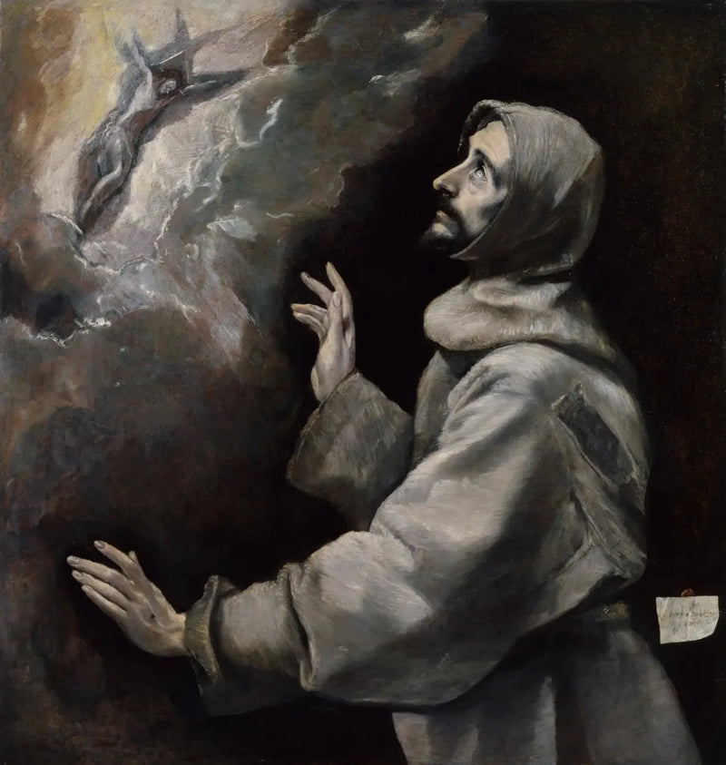 Saint François receiving the stigmata - El Greco