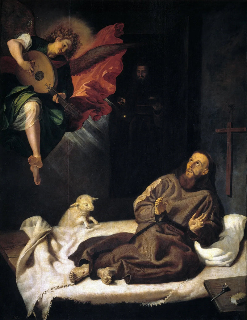 Saint François Reassured by an Angel - Francisco Ribalta