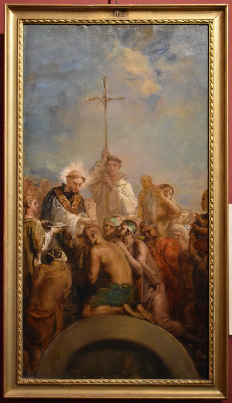 Saint François Xavier baptizing the Indians - Théodore Chassériau