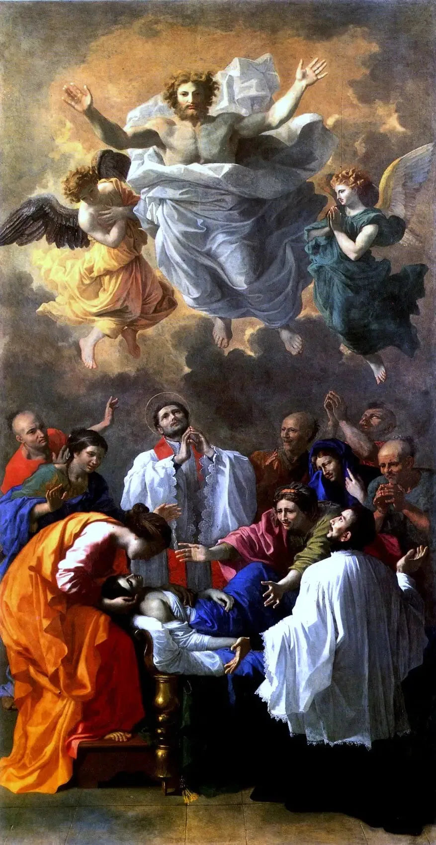 Saint François-Xavier reminding the daughter of a Cangoxima resident to life - Nicolas Poussin