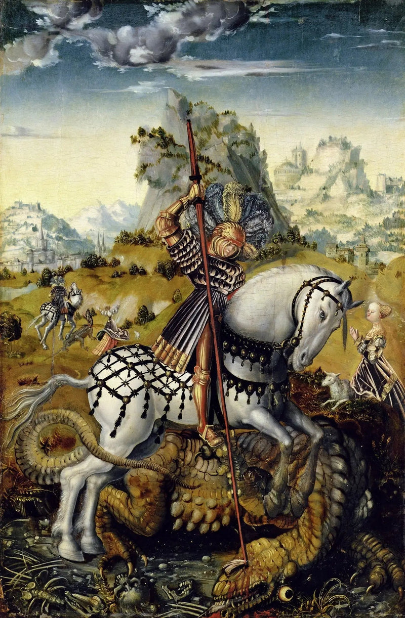 Saint George on horseback - Lucas Cranach the Elder