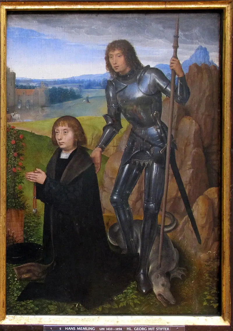 Saint George with Donor. - Hans Memling