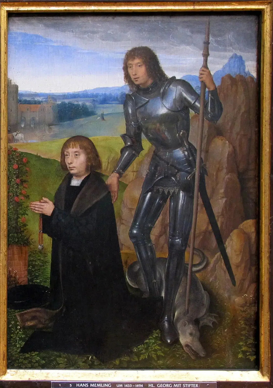 Saint George with Donor. - Hans Memling