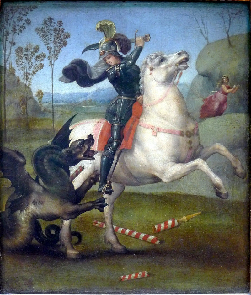 Saint George and the Dragon - Raphael Sanzio