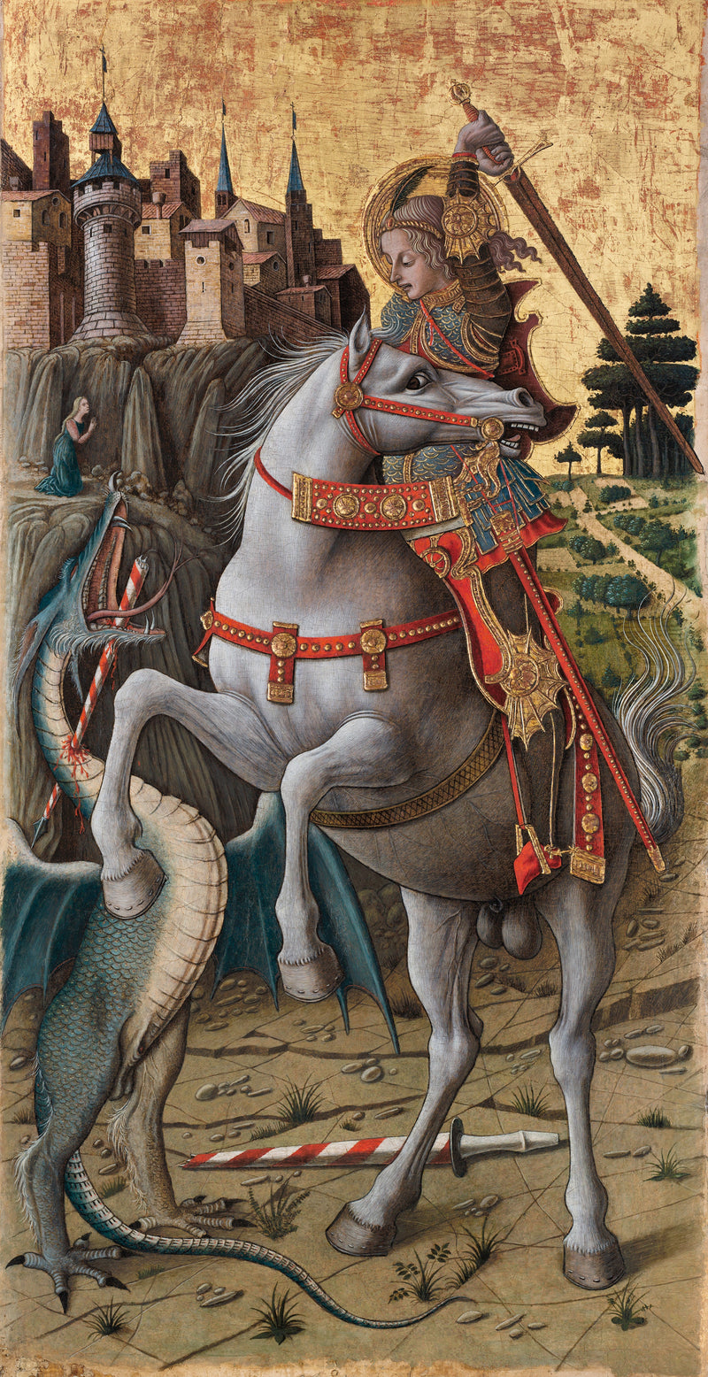 Saint George slaying the dragon - Carlo Crivelli