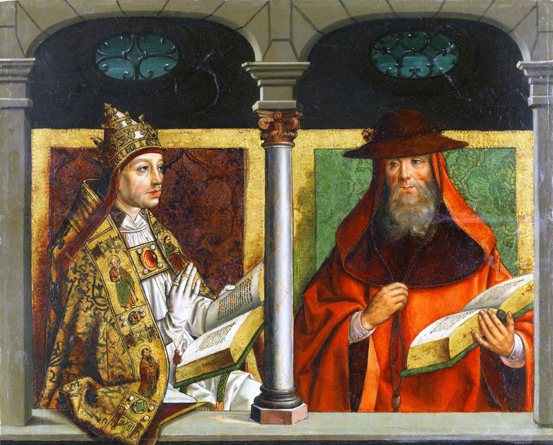 Saint Gregory the Great and Saint Jerome - Pedro Berruguete