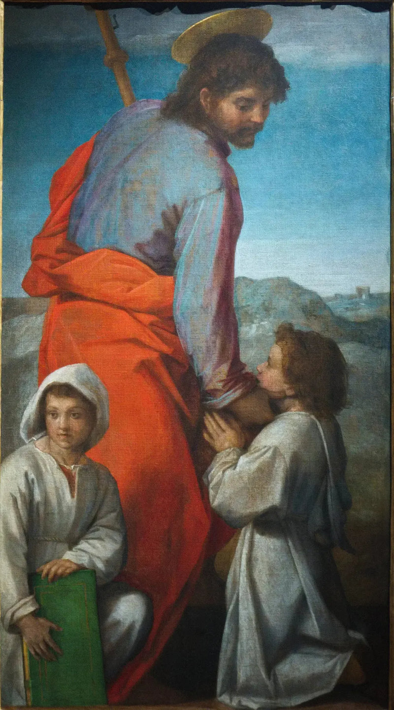 Saint Jacques with Two Children - Andrea del Sarto