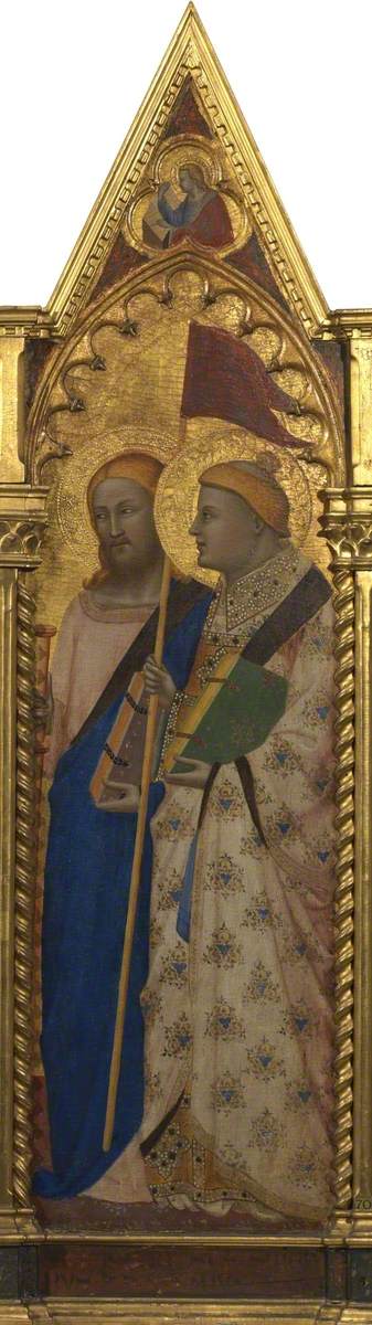 Saint James the Greater and Saint Stephen (polyptych, panel 5 of 5) - Bernardo Daddi
