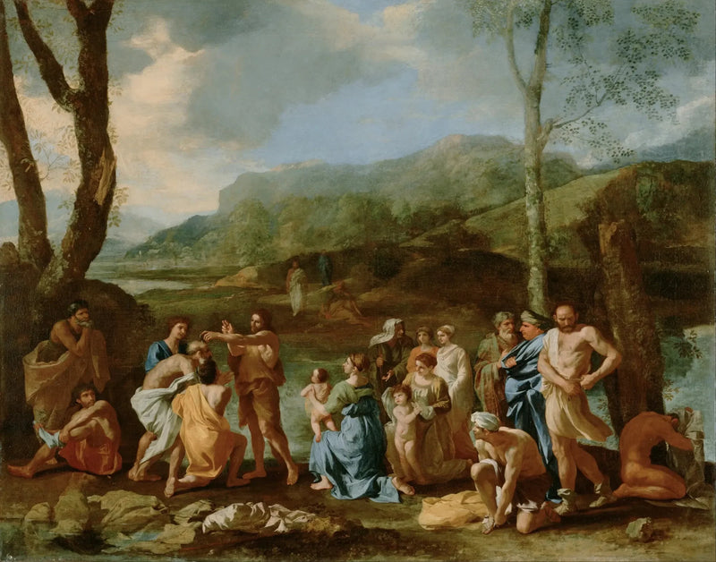 Saint Jean Baptizing in the Jordan - Nicolas Poussin