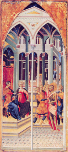 Saint John the Baptist Accusing Herod - Giovanni di Paolo