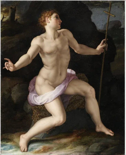 Saint John the Baptist in the Desert - Bronzino