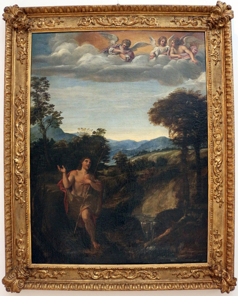Saint John the Baptist in a Landscape - Annibale Carracci