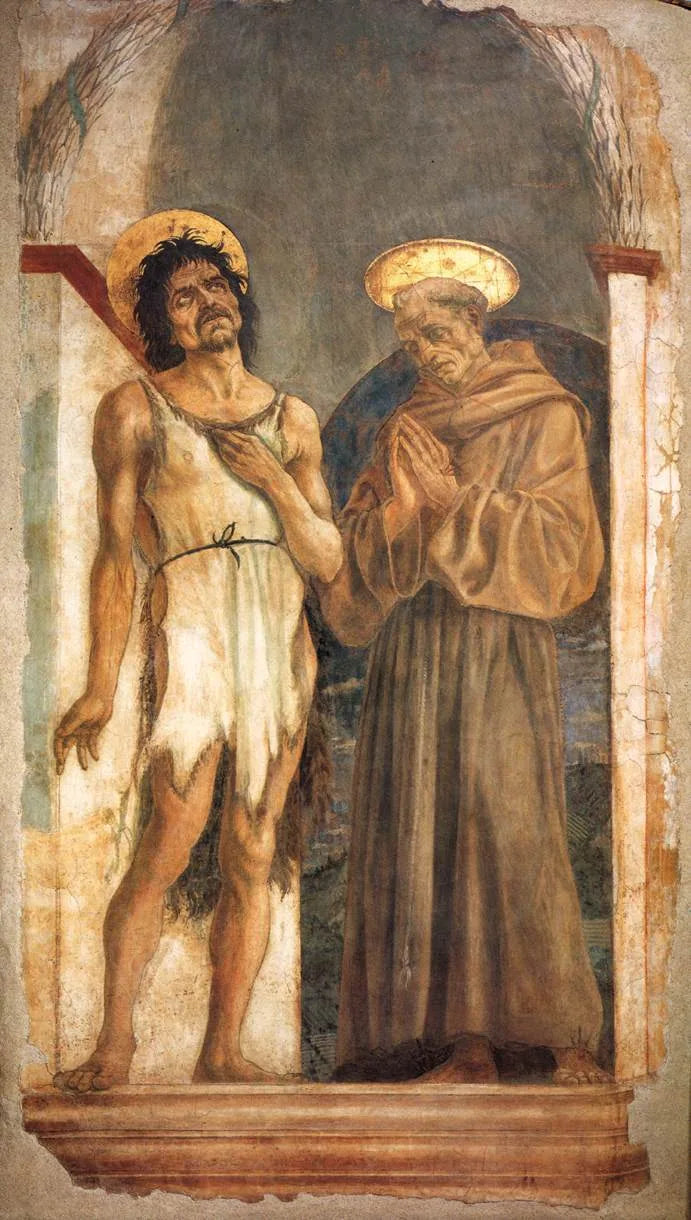 Saint John the Baptist and Saint Francis - Domenico Veneziano