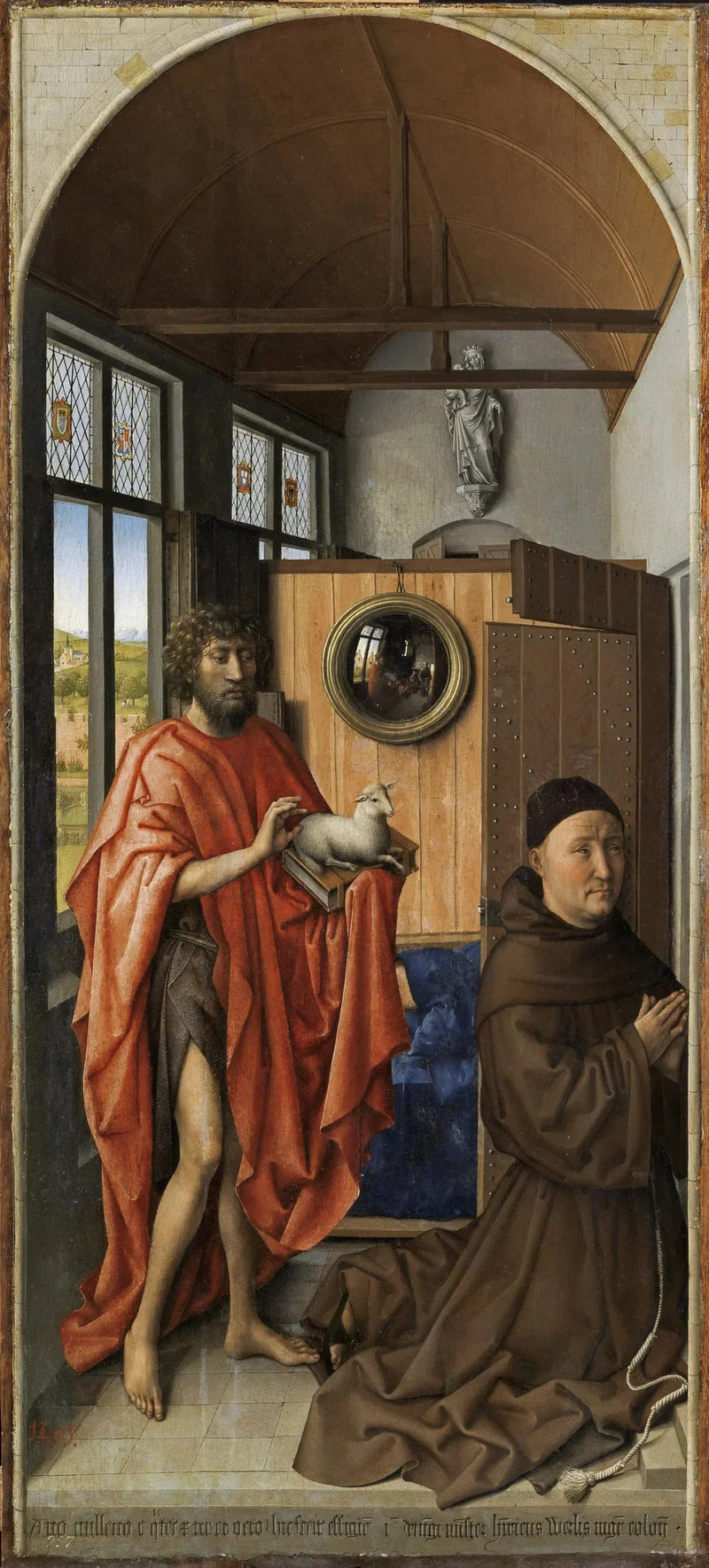 Saint John the Baptist and the Franciscan master Henri de Werl - Robert Campin