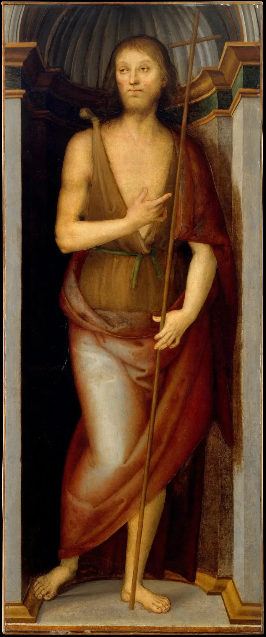 Saint John the Baptist; Saint Lucy - Pietro Perugino