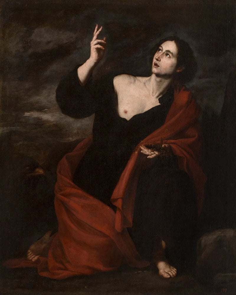 Saint John the Evangelist at Patmos - Jusepe de Ribera