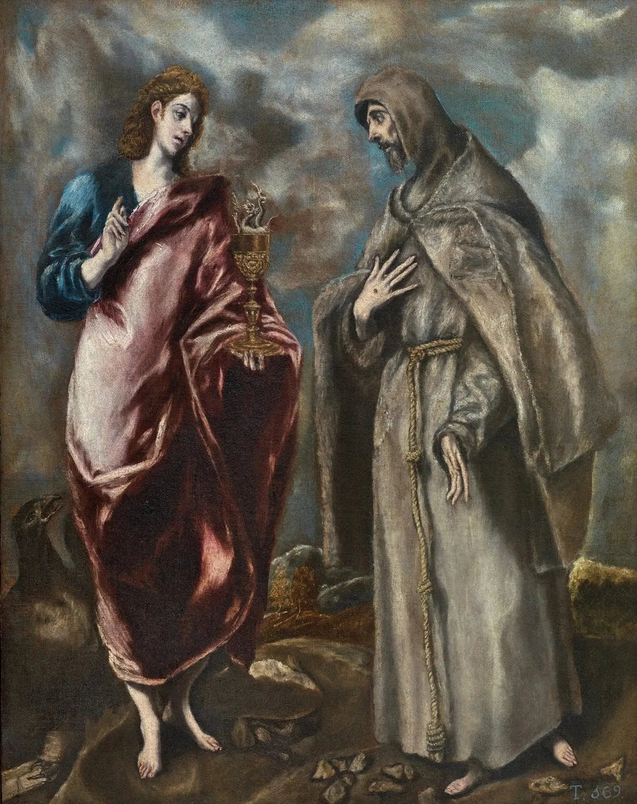 Saint John the Evangelist and Saint Francis of Assisi - El Greco
