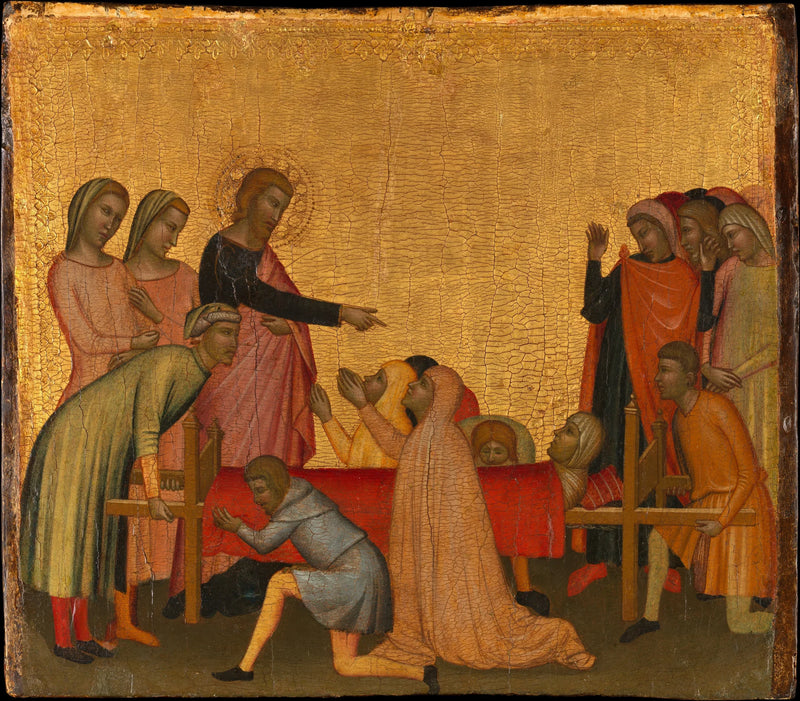 Saint John the Evangelist resurrects Satheus - Francescuccio Ghissi