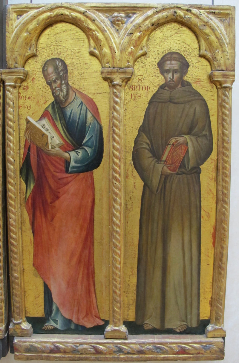 Saint John the Evangelist and Saint Anthony of Padua - Paolo Veneziano
