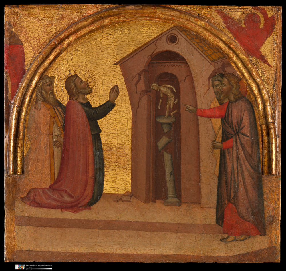 Saint Jean l’Évangéliste provoque l’effondrement d’un temple païen - Francescuccio Ghissi - Alpha Reproduction