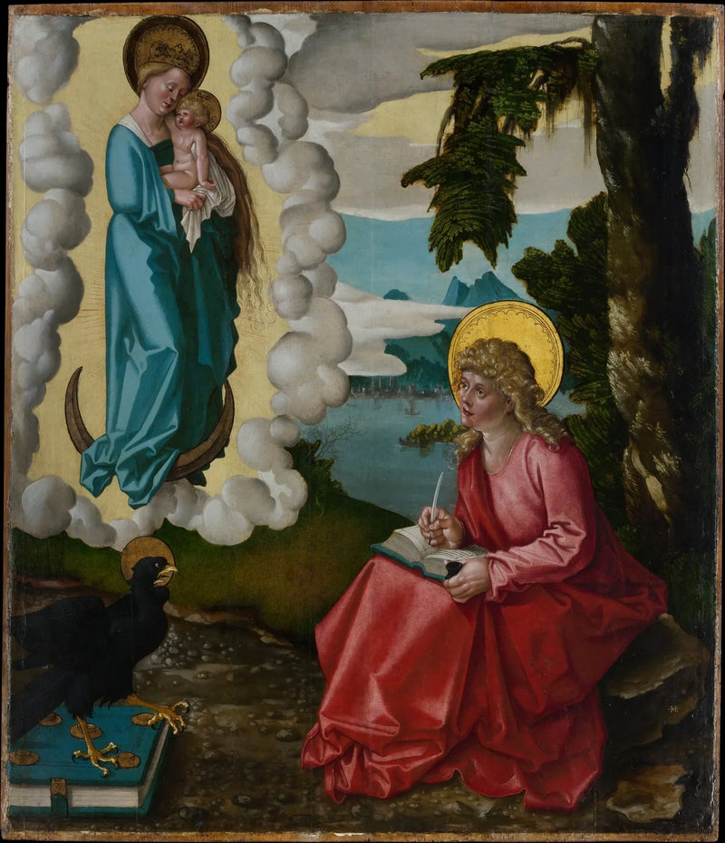 Saint John on the island of Patmos - Hans Baldung Grien
