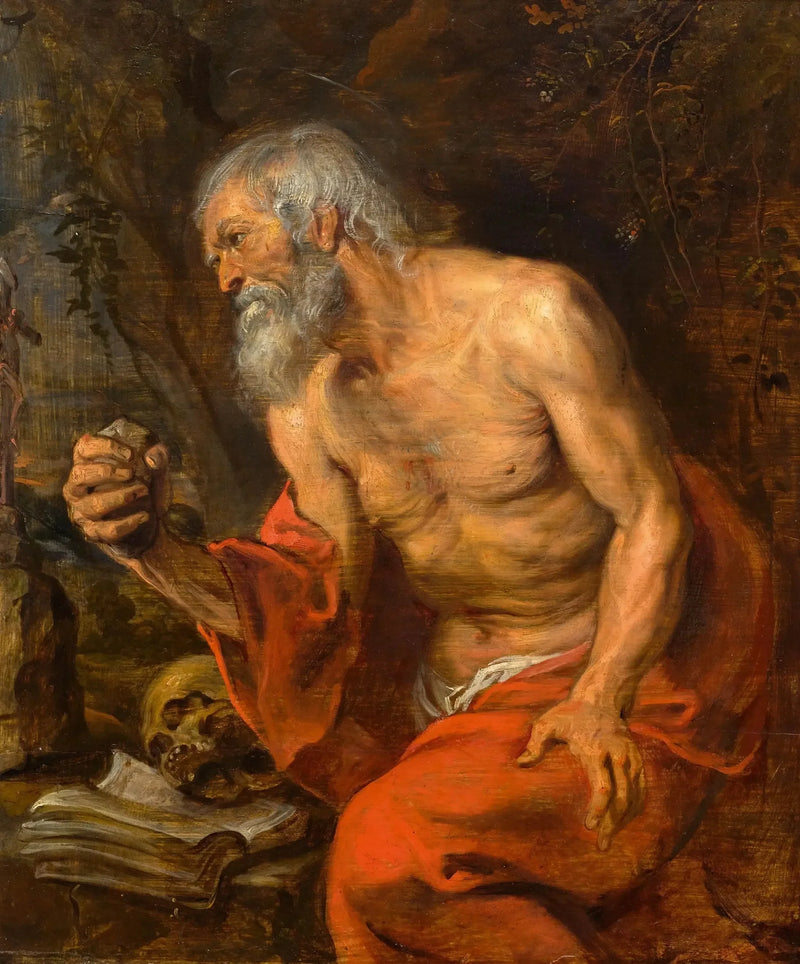 Saint Jerome in the Desert - Antoine van Dyck