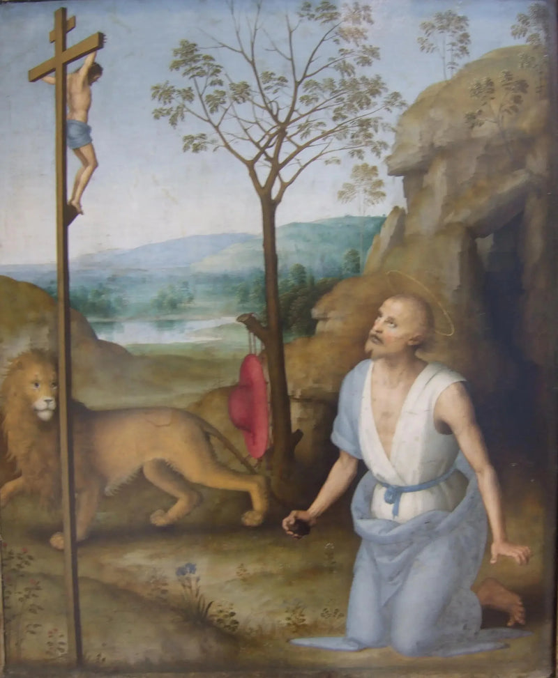 Saint Jerome in the Desert - Pietro Perugino
