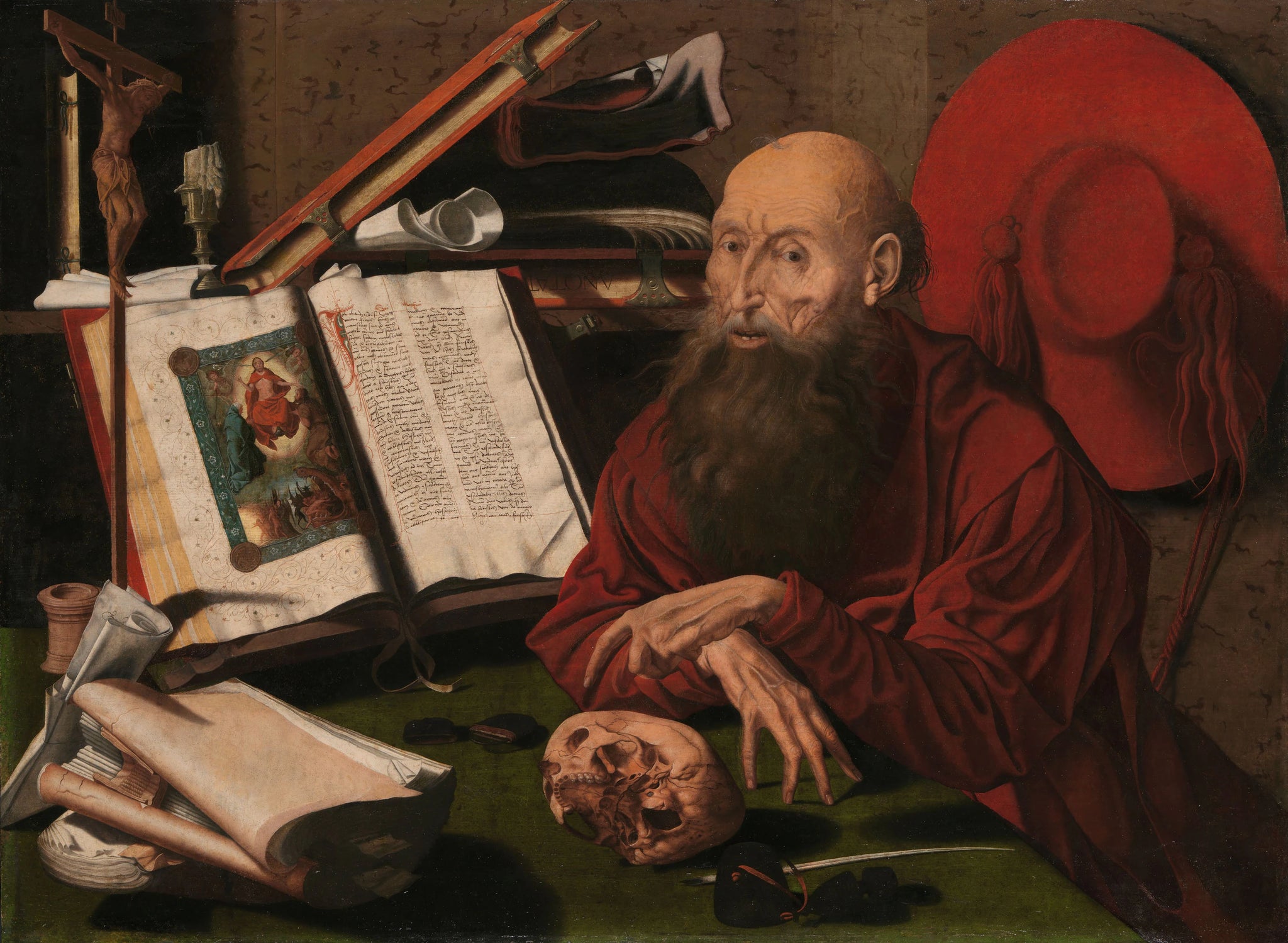 Saint Jérôme dans son bureau - Marinus van Reymerswale
