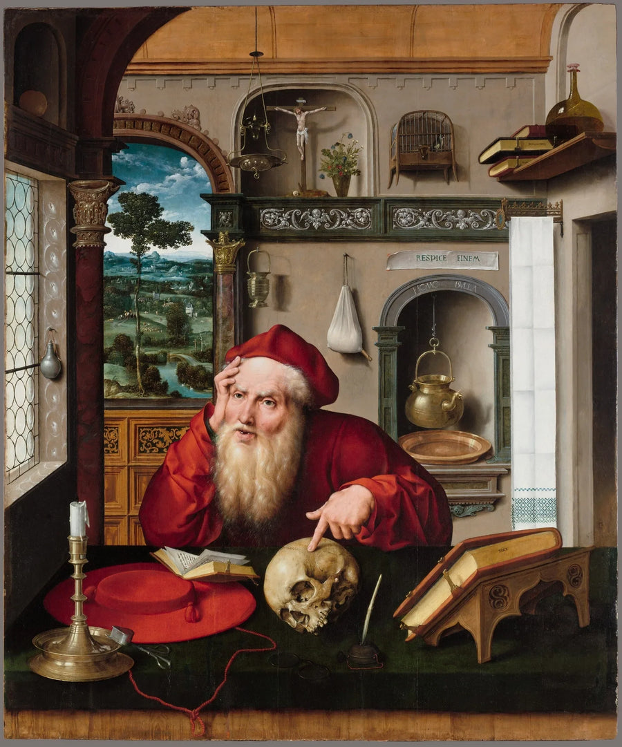 Saint Jerome in His Study - Joos van Cleve