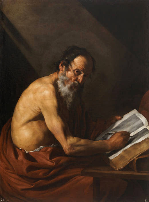 Saint Jerome écrivant - Jusepe de Ribera