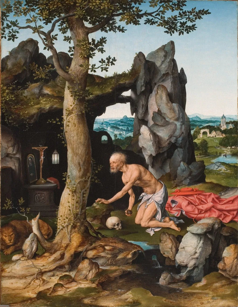 Saint Jerome in Penitence in the Desert - Joos van Cleve