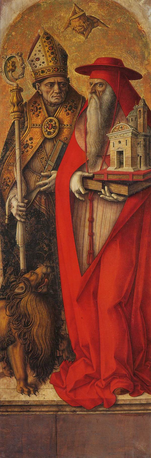 Saint Jerome and Saint Augustine - Carlo Crivelli