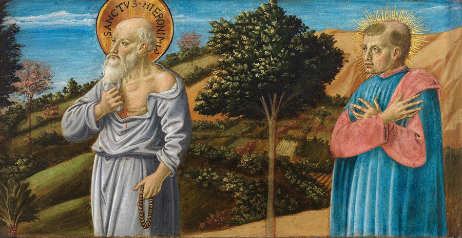 Saint Jerome and the Blessed Bartolo Buompedoni of San Giminiano - Benozzo Gozzoli