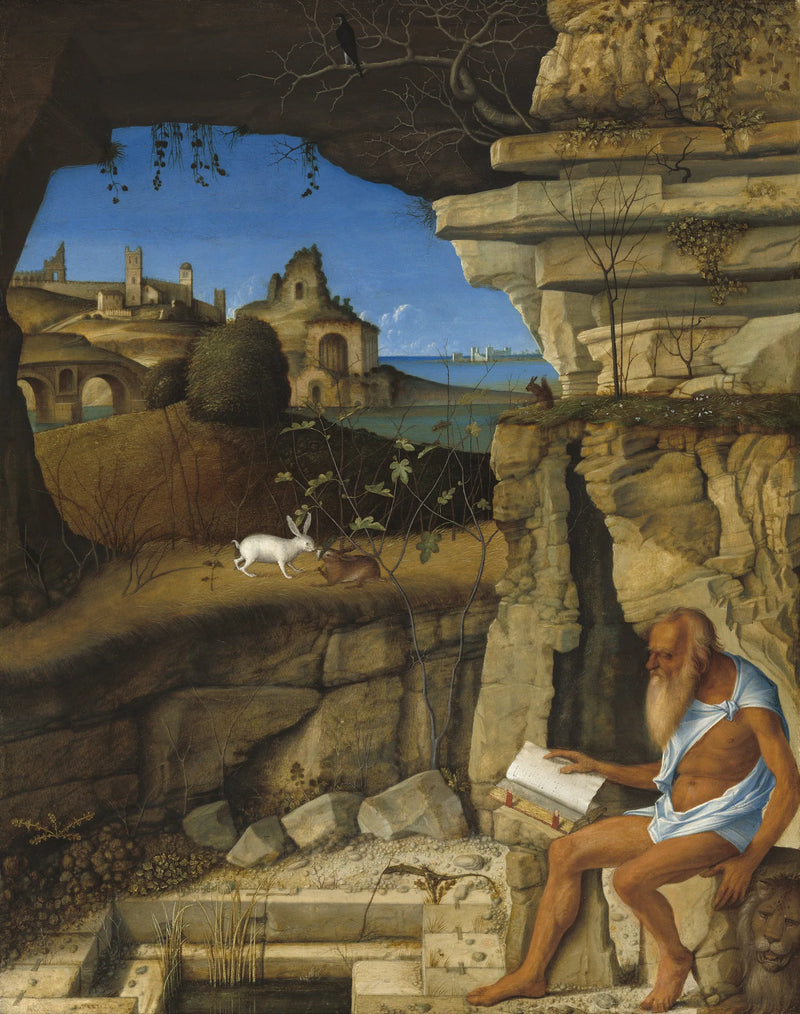 Saint Jerome lisant à la campagne - Giovanni Bellini