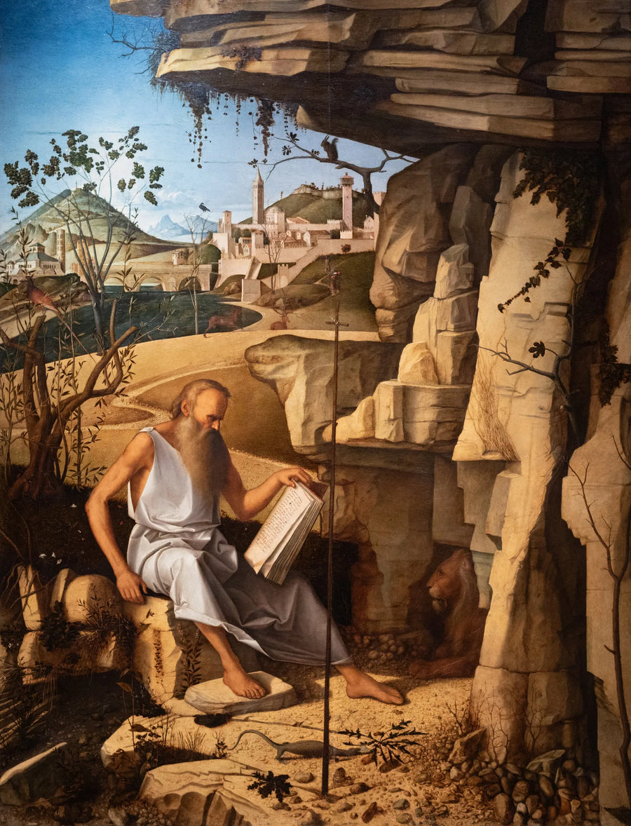 Saint Jerome lisant dans le désert - Giovanni Bellini