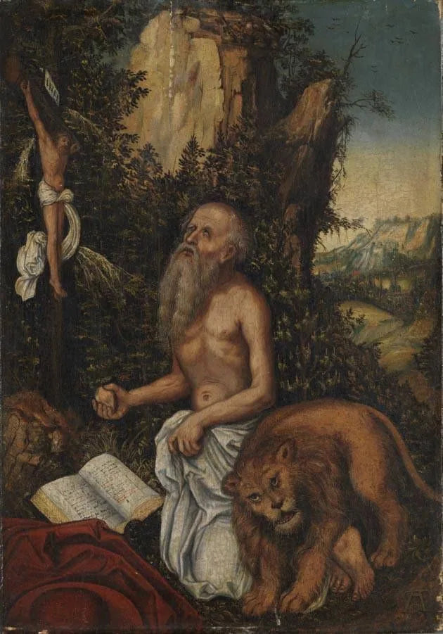 Saint Jerome - Lucas Cranach the Elder