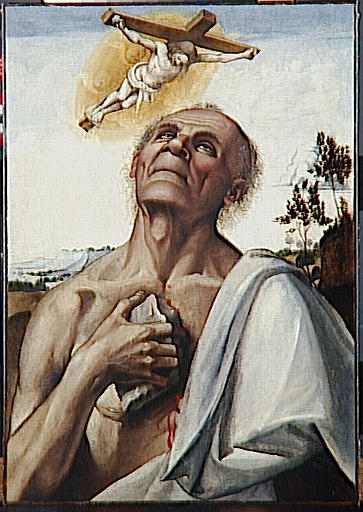 Saint Jerome Penitent in Ecstasy - Luca Signorelli