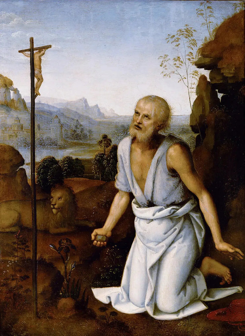 Saint Jerome Penitent - Pietro Perugino