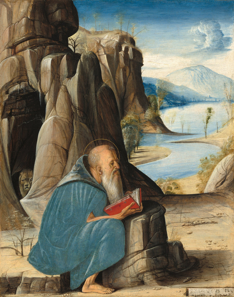 Saint Jerome Reading - Alvise Vivarini